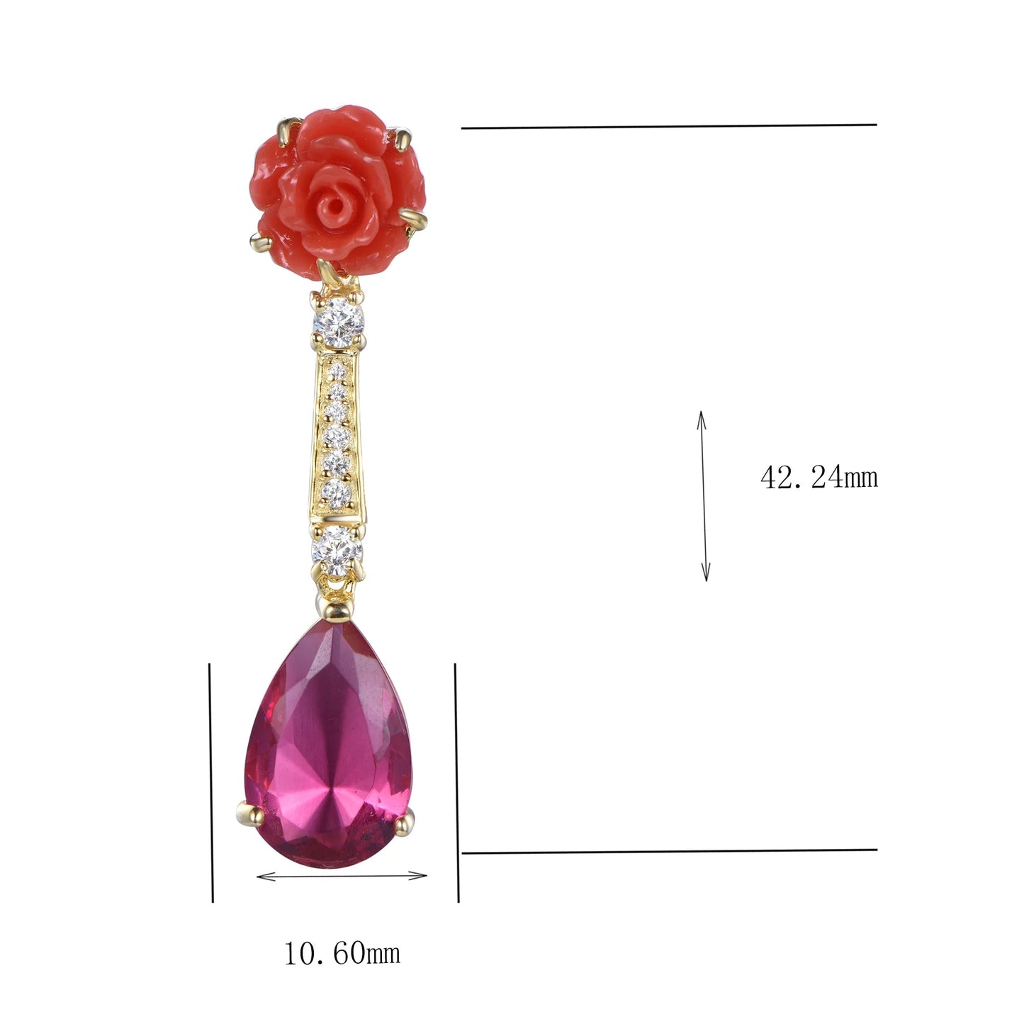 fashion jewelry gold jewelry earring women hot selling flower earring Kirin Jewelry