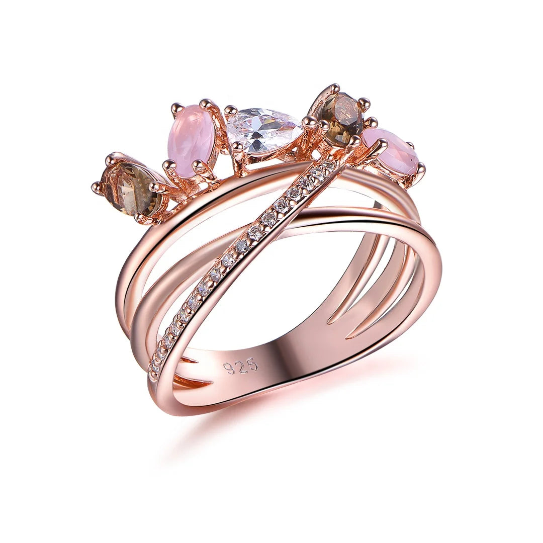 fashion custom rose gold promise ring wedding jewelry for women Kirin Jewelry