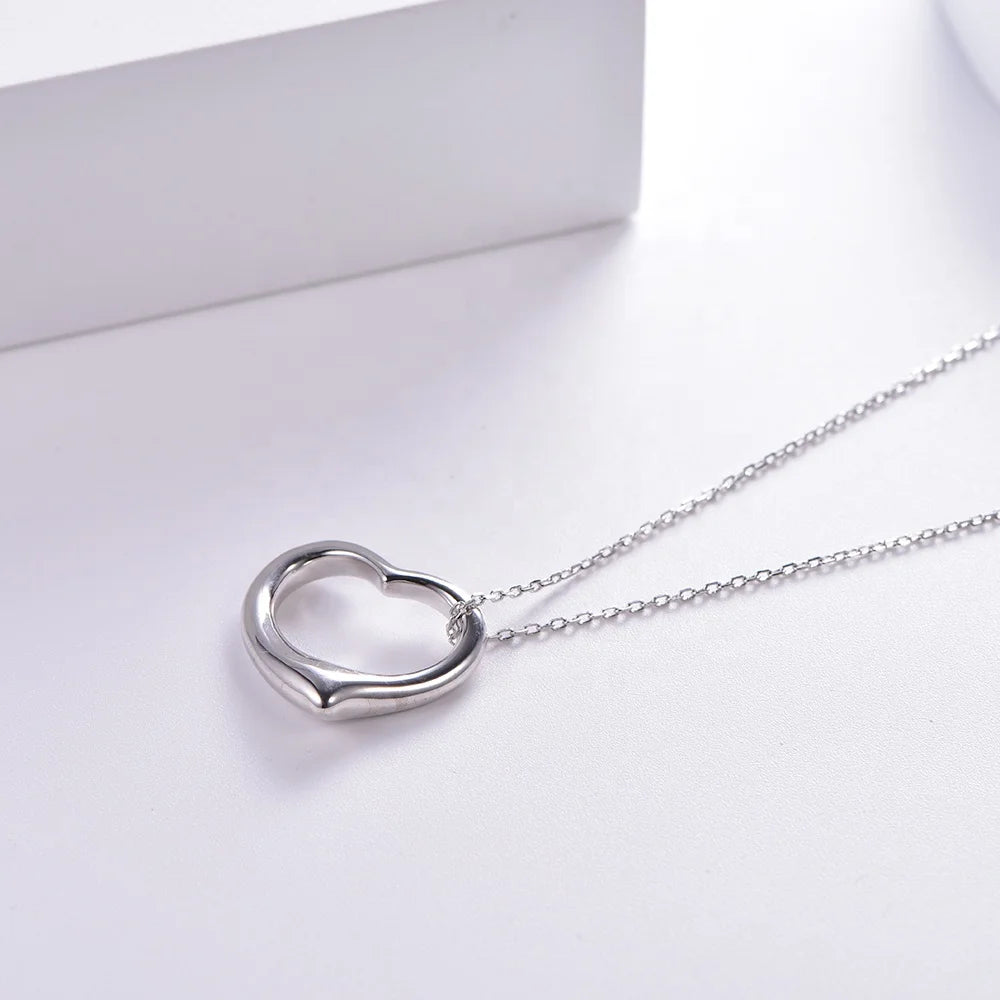 for Women Pendant 925 sterling silver pendants and charms Jewelry Heart Pendant Handmade Chain Necklace Kirin Jewelry