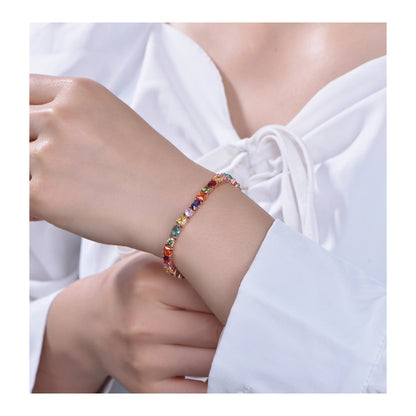 kirin custom rainbow bracelets designer charms for Women diy crystal bracelets & bangles 925 sterling silver rainbow bracelets Kirin Jewelry