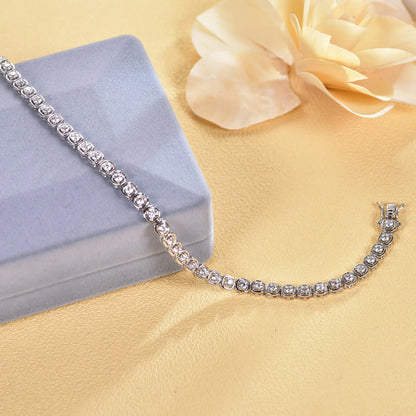 925 silver tennis bracelet simple style women's chain bracelet 