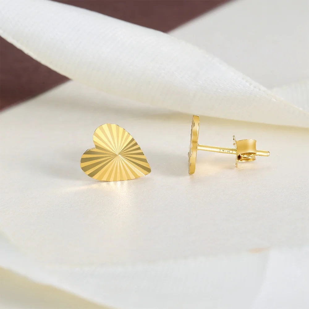 trend radiation pattern ear ring jewelry 925 sterling silver earrings gold dubai gold stud earrings Kirin Jewelry