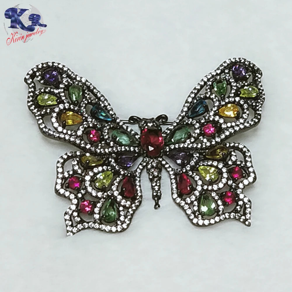 wholesale price handwork gift butterfly custom brooch Kirin Jewelry